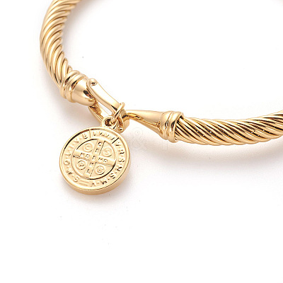 304 Stainless Steel Charm Bangles X-BJEW-L642-27G-1