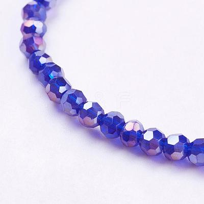 Electroplate Glass Beads Strands EGLA-D021-67-1