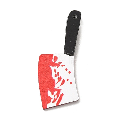 Halloween Printed Opaque Acrylic Pendants MACR-K330-42A-1-1