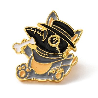 Plague Doctor/Crow with Sickle Enamel Pin LS-JEWB-WH0010-38B-1