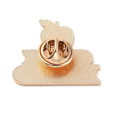 Teacher's Day Theme Rack Plating Light Gold Alloy Brooches JEWB-Z016-01KCG-15-1