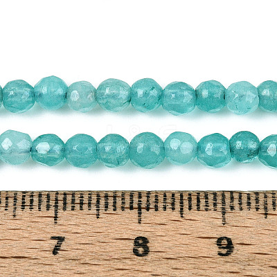 Dyed Natural White Jade Beads Strands G-T139-4mm-60-15-1