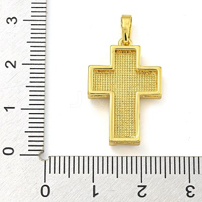 Brass Pendants with Shell KK-D534-02G-03-1