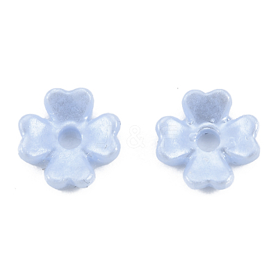 Resin Imitation Pearl Bead Caps RESI-N036-03-1