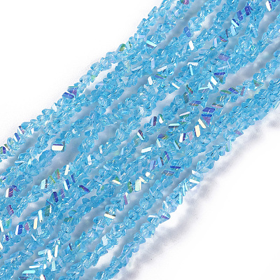 Electroplate Glass Beads Strands EGLA-E057-01A-01-1