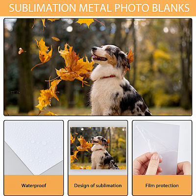 10Pcs 2 Styles Aluminum Heat Transfer Picture Plate AJEW-DC0002-05-1