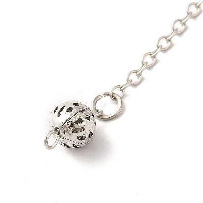 Rack Plating Brass Dowsing Pendulum Big Pendants KK-H444-02-1