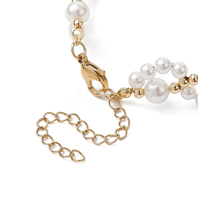 Shell Pearl Beaded Bracelets X1-BJEW-TA00454-1