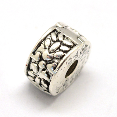 Alloy European Style Clasps PDLC-R001-18AS-1