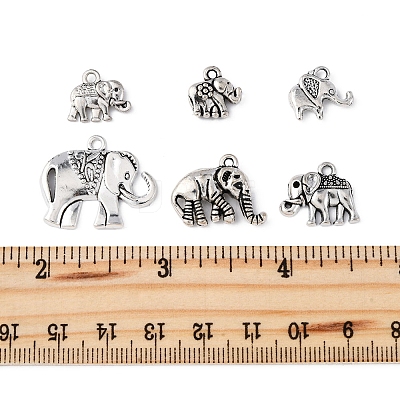 80Pcs Tibetan Style Alloy Pendants FIND-FS0003-65-1