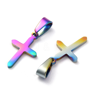 Ion Plating(IP) 304 Stainless Steel Pendants STAS-P253-10MC-1