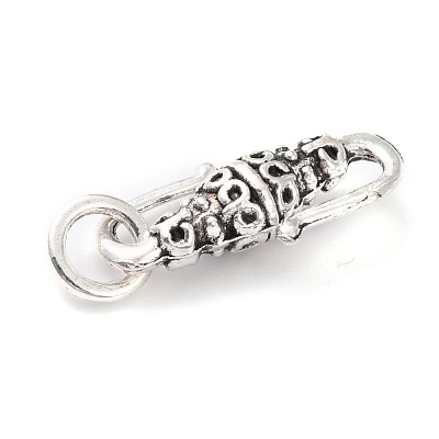 Tibetan Style Alloy S-Hook Clasps PALLOY-P224-25AS-1