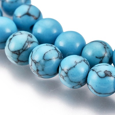 Synthetic Turquoise Beads Strands Z0NDC011-1-1