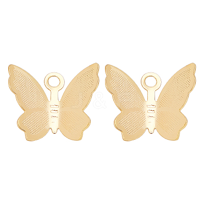 Brass Charms KK-BC0005-86G-1