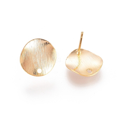 Brass Ear Stud Findings X-KK-S336-32G-1