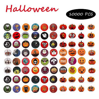 20 Rolls 20 Style Halloween Theme Self Adhesive Paper Stickers DIY-SZ0003-31-1