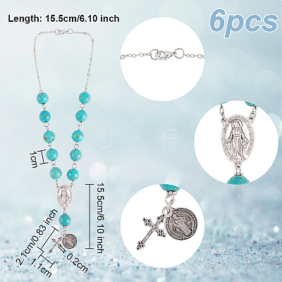 Gemstone Beads Pendant Decoration HJEW-AB00039-1