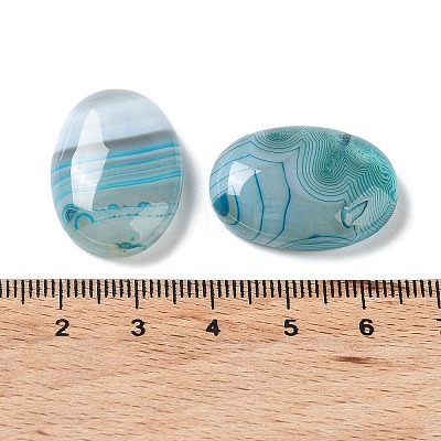Natural Striped Agate/Banded Agate Cabochons G-H296--01D-1