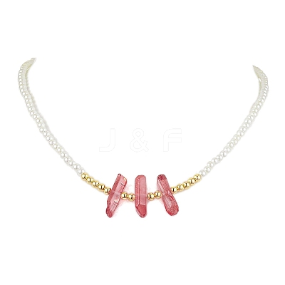 ABS Plastic Imitation Pearl Beaded Necklaces NJEW-JN04859-04-1