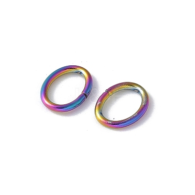 Ion Plating(IP) 304 Stainless Steel Open Jump Rings STAS-F221-40MC-B-1