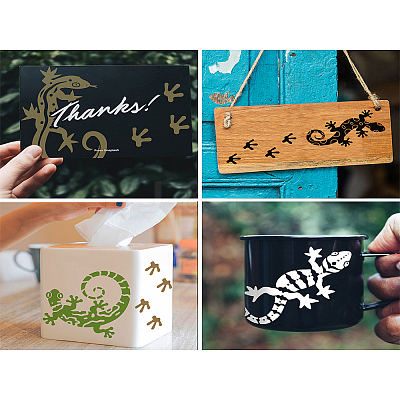 Self-Adhesive Silk Screen Printing Stencil X1-DIY-WH0338-094-1