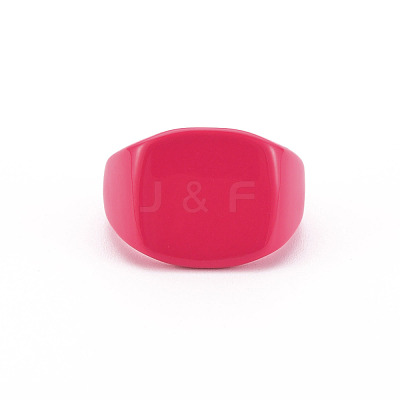 Spray Painted Brass Cuff Rings RJEW-S045-106-NR-1