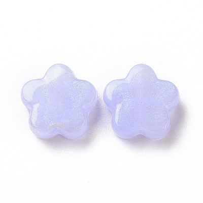 Opaque Acrylic Beads X-OACR-E014-13H-1