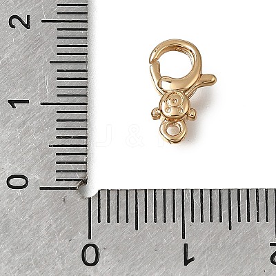 Brass Lobster Claw Clasps KK-CBA4292-07G-1