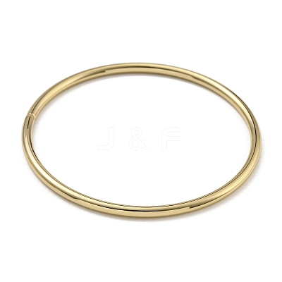 7Pcs PVD Vacuum Plating 202 Stainless Steel Plain Ring Bangle Sets BJEW-M317-16C-G-1