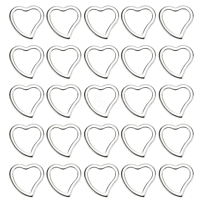 50Pcs 304 Stainless Steel Linking Ring STAS-SC0007-50-1