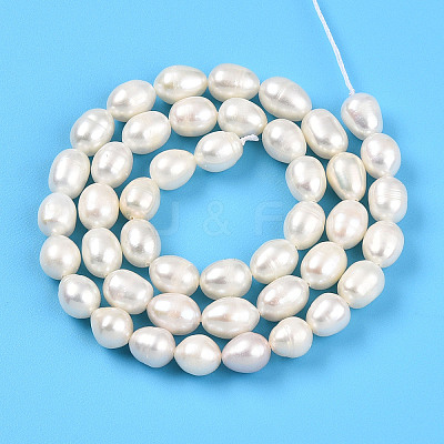 Natural Cultured Freshwater Pearl Beads Strands PEAR-N012-07V-01-1