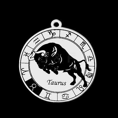 Non-Tarnish 201 Stainless Steel Pendants STAS-S105-LA722-2-1