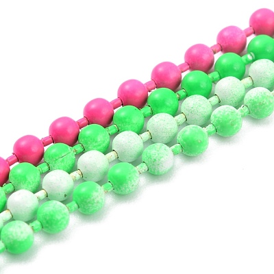 Handmade Brass Ball Chains KK-J276-16B-P17-1