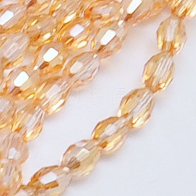 Electroplate Glass Beads Strands EGLA-J013-4X6mm-FM3-1