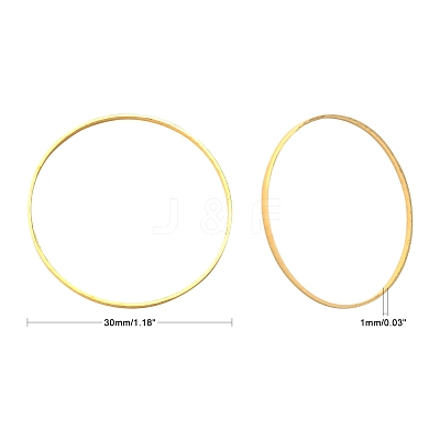 Brass Linking Rings X-EC18730MM-G-1