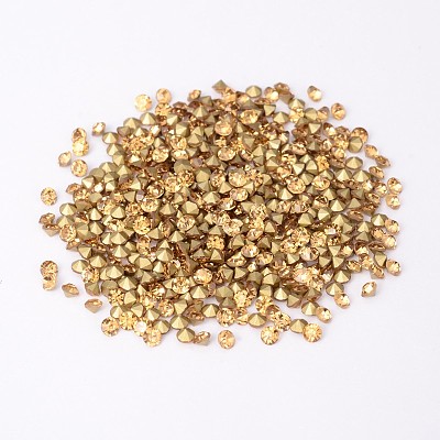 Back Plated Grade A Diamond Glass Pointed Rhinestone RGLA-SS12-013-1