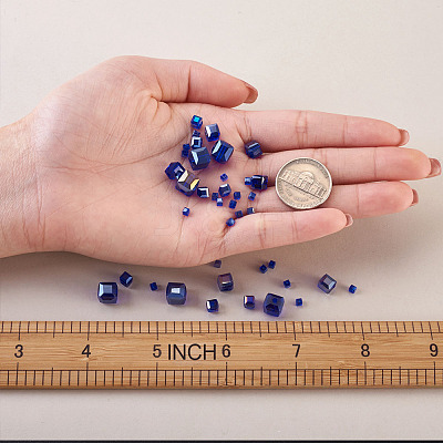 Electroplate Glass Beads Strands EGLA-TA0001-03A-1