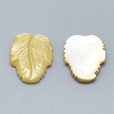 Yellow Shell Cabochons SSHEL-S260-103A-1