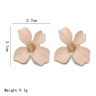 Flower Alloy Stud Earrings WGD3727-05-1