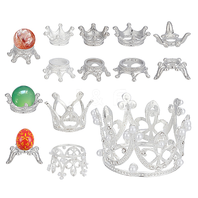 14Pcs Alloy Crown for Doll Making DIY-GA0008-61-1