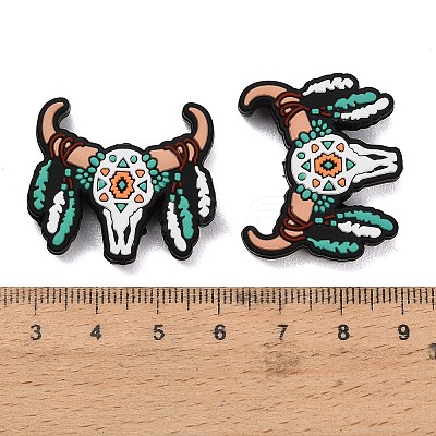 West Cowboy Theme Food Grade Eco-Friendly Silicone Beads SIL-T058-04A-1