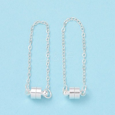 Brass Magnetic Clasp with Cable Safety Chain KK-F839-035S-1