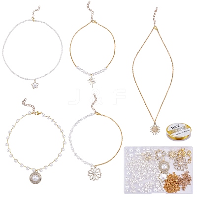 DIY Imitation Pendant Necklace Making Kit DIY-SZ0009-24-1