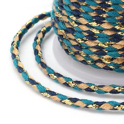 4-Ply Polycotton Cord with Metallic Thread X1-OCOR-Z003-D40-1