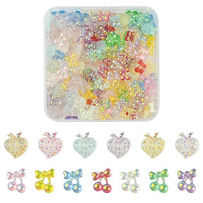 13 Styles Resin Cabochons CRES-CJ0001-73-1