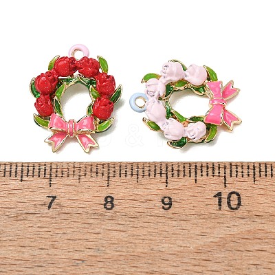 Alloy Enamel Pendants AL-CBA90C6-05-1