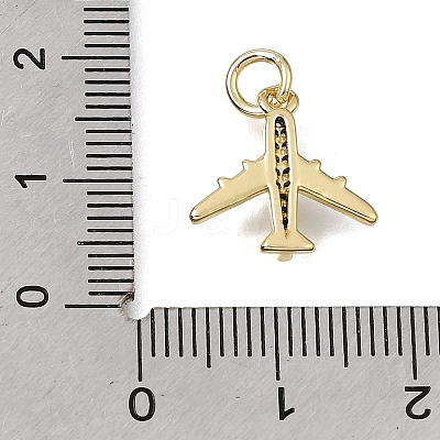 Brass Micro Pave Clear Cubic Zirconia Charms CU-CBAEEA8-36C-G-1