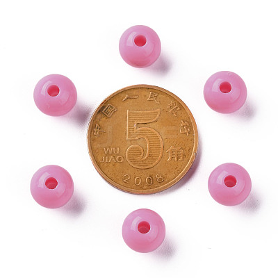 Opaque Acrylic Beads MACR-S370-C8mm-A02-1