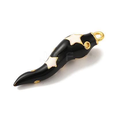 Rack Plating Brass Enamel Pendants KK-A229-29G-1