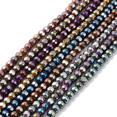 Electroplated Non-magnetic Synthetic Hematite Beads Strands G-G862-02-1
